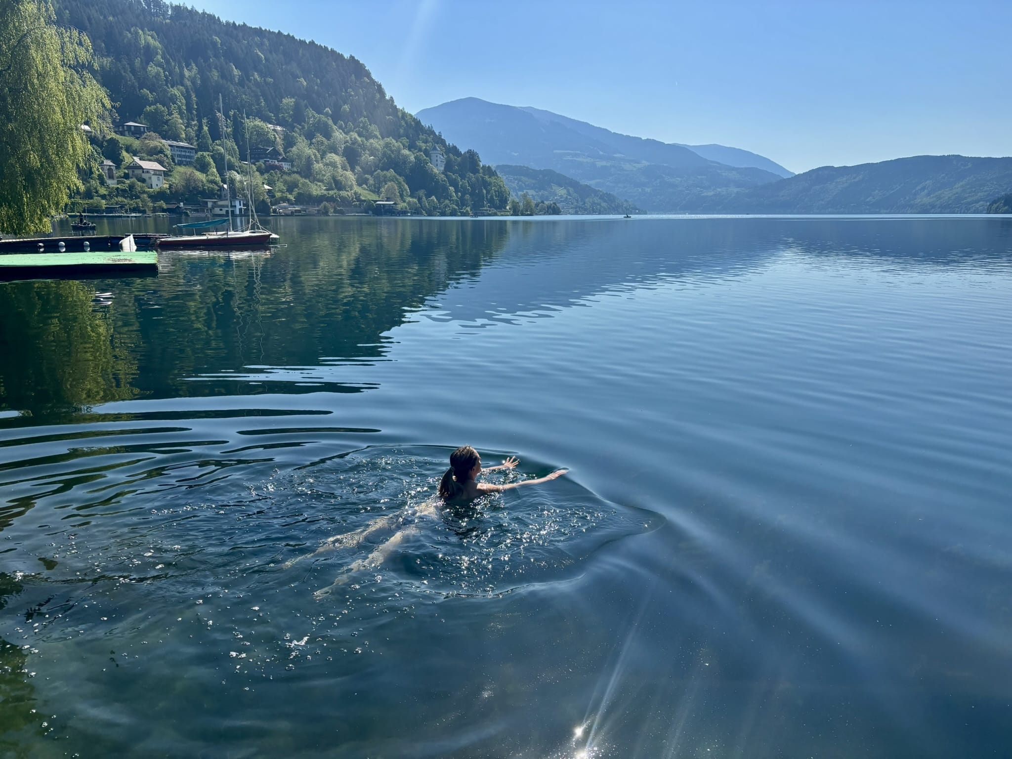 Schwimmen im Millstätter See
