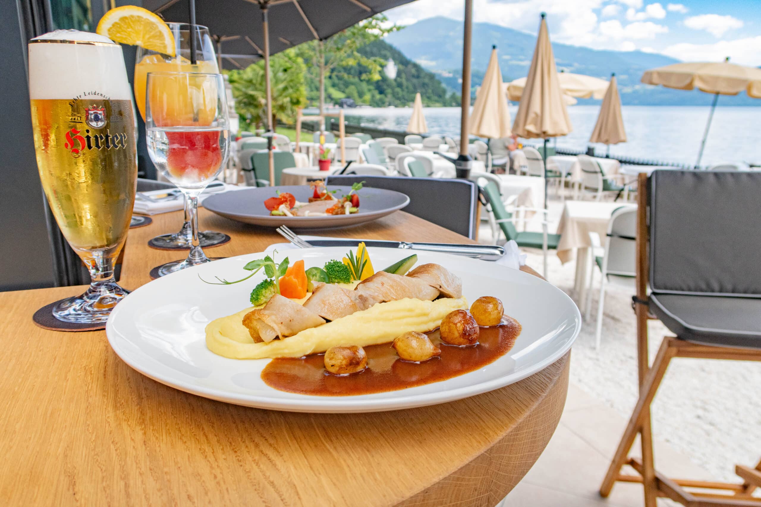 Speise und Essen im Seerestaurant See-Villa Millstatt