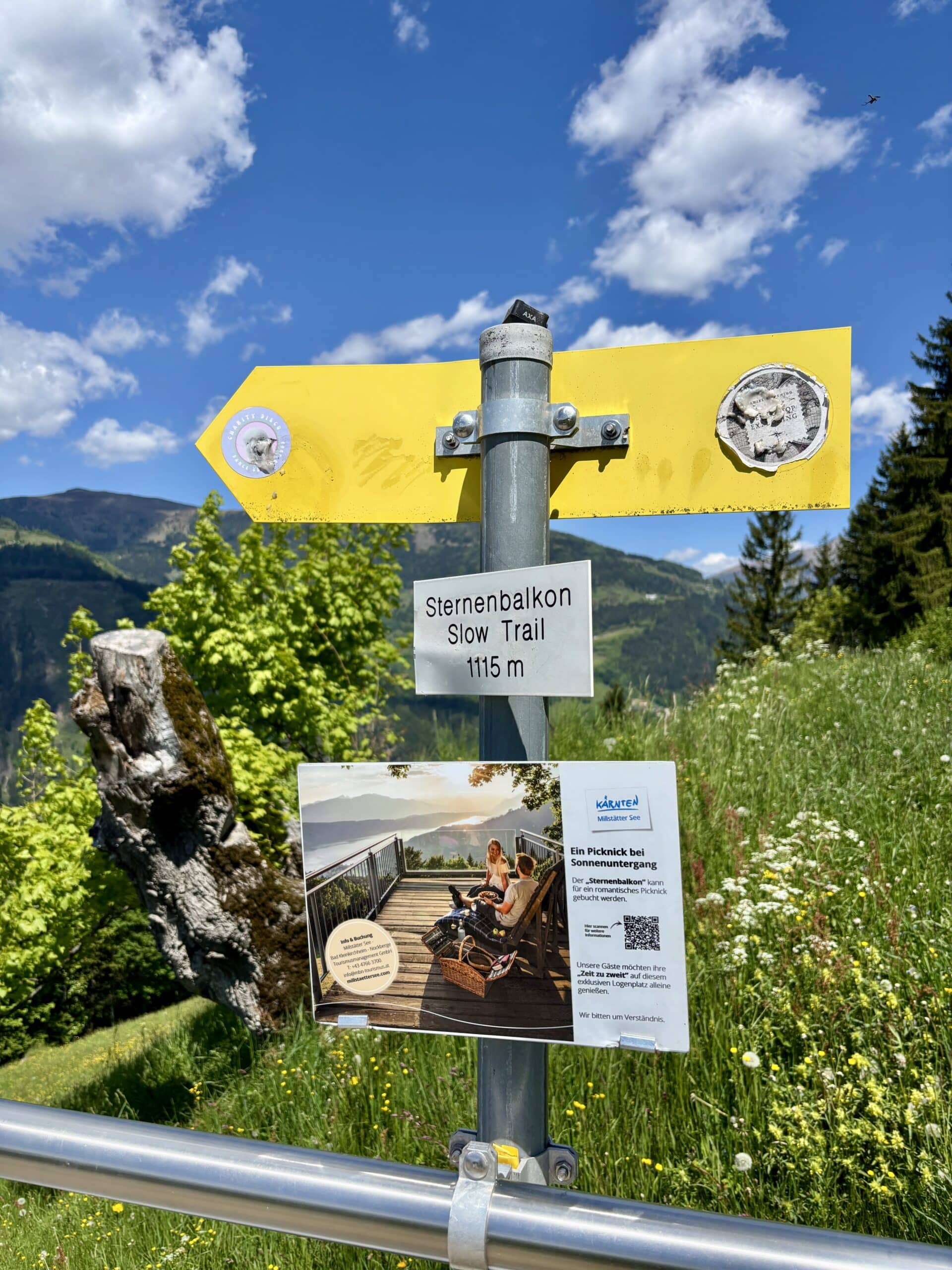 Wanderwegweiser Sternenbalkon