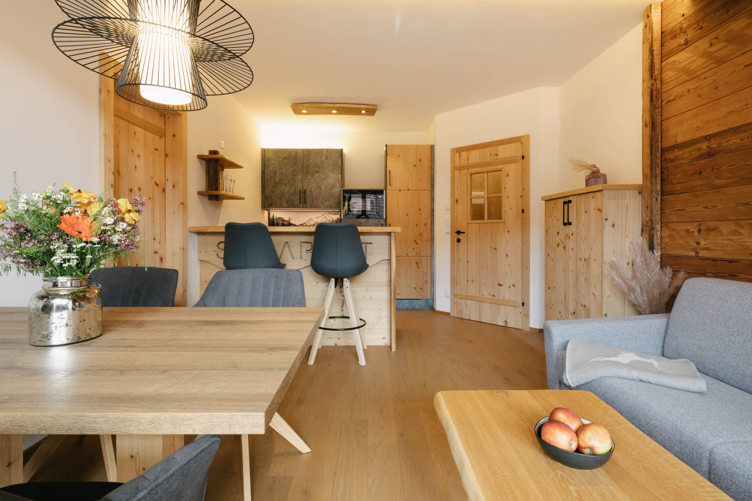 Apartment mit Hund in Weißenbach bei Haus im Ennstal; Wohnraum Sunapart