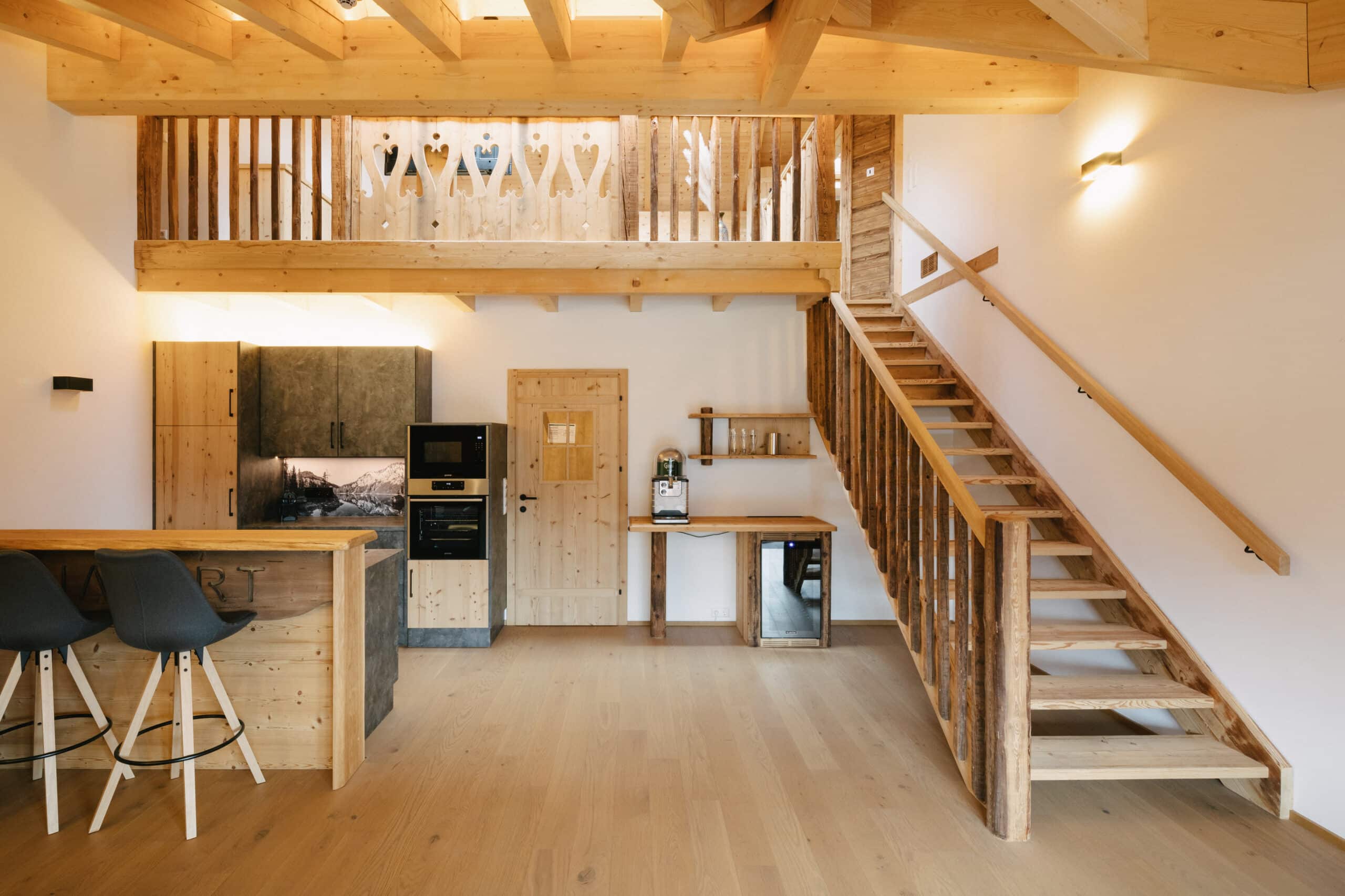 Apartment mit Hund in Weißenbach bei Haus im Ennstal; Wohnraum Sunapart