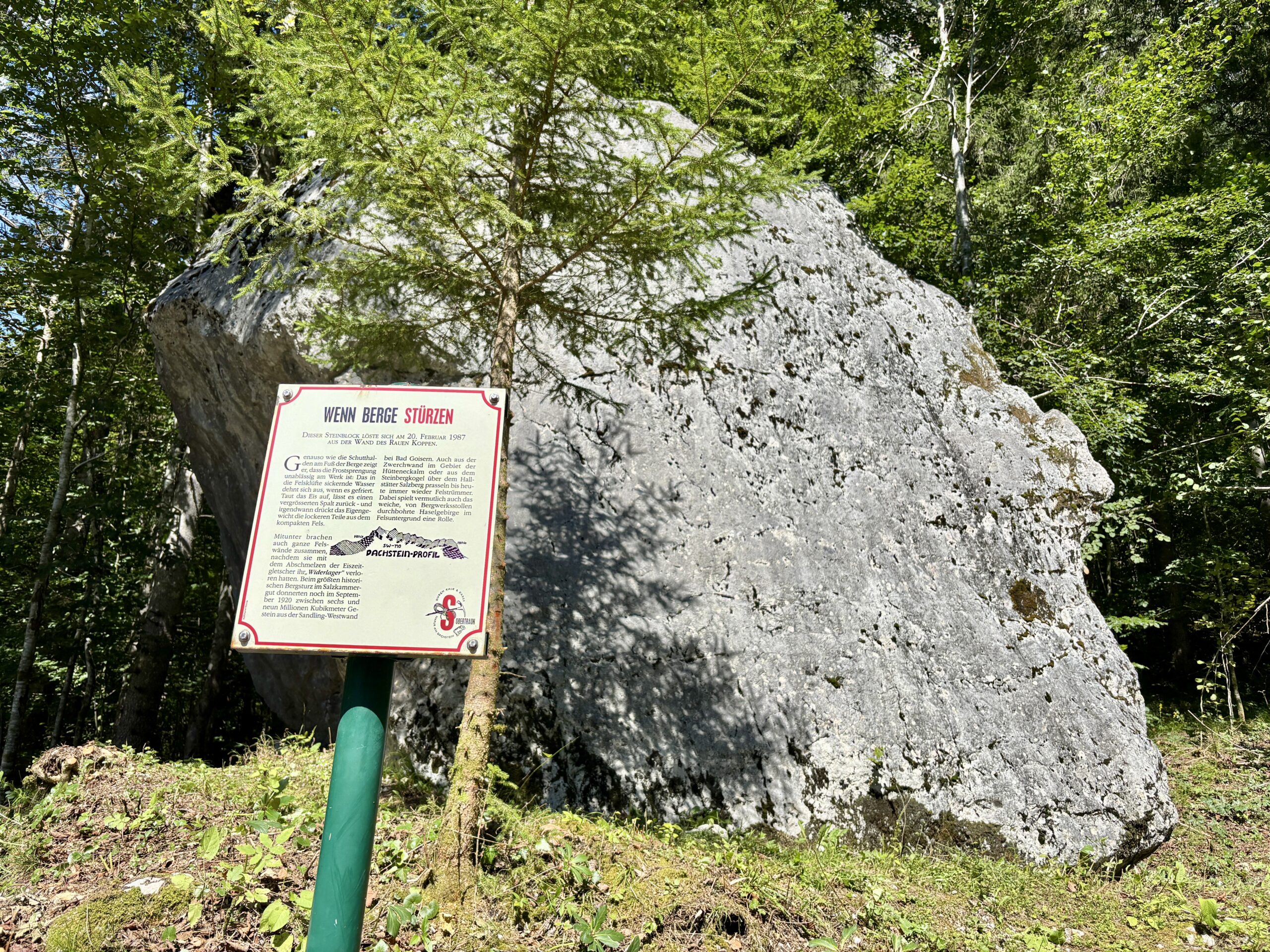 Wanderung bei der Koppenwinkellacke; Felssturz