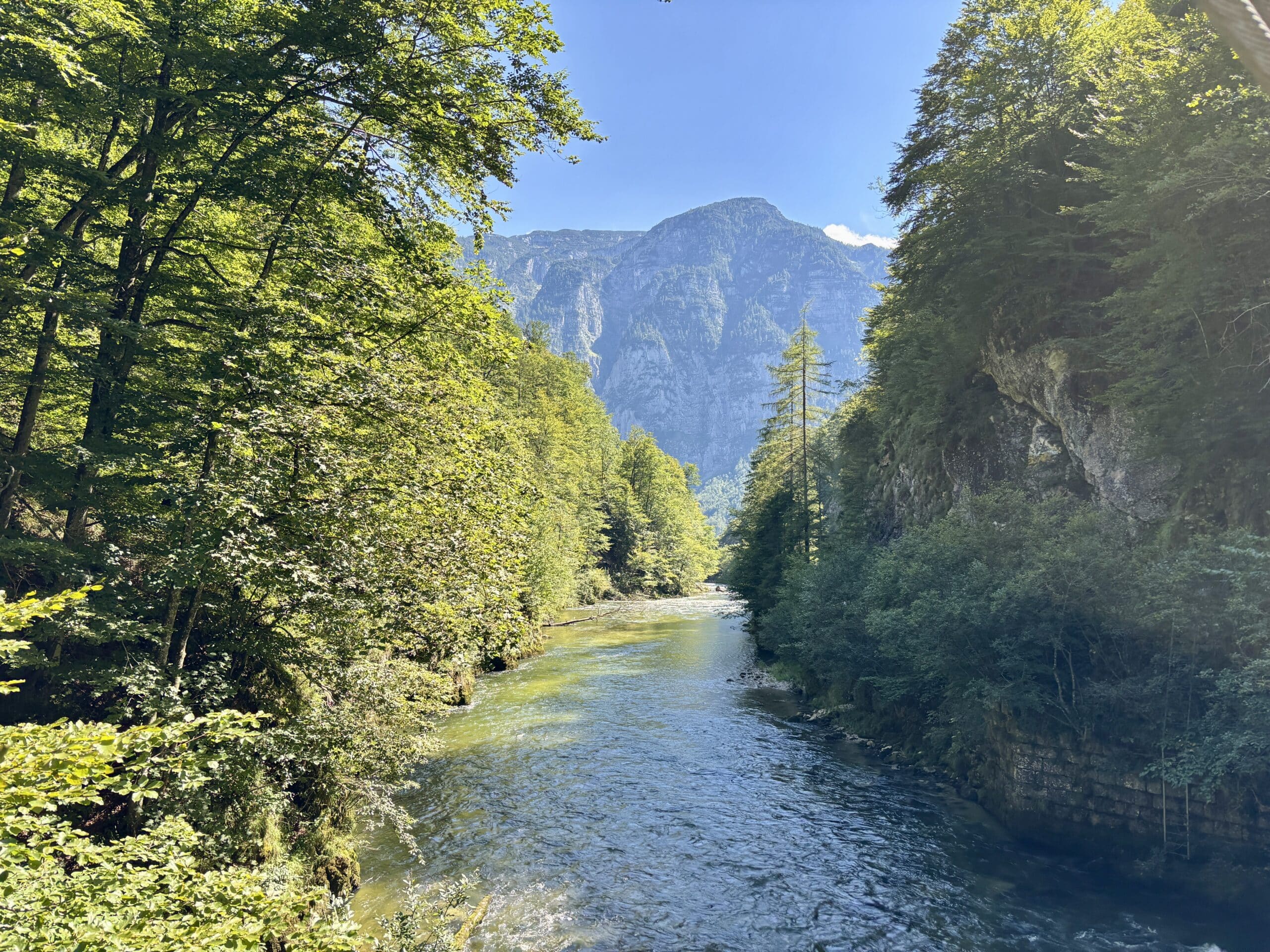 Wandern im Koppental; Blick auf Koppentraun Gebirgsfluss